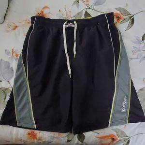 SPEEDO swim trunks/board shorts Medium black gray outdoors athleisure